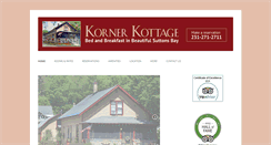 Desktop Screenshot of kornerkottage.com