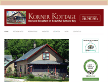 Tablet Screenshot of kornerkottage.com